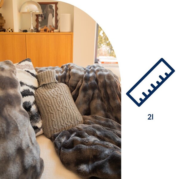 Béžový termofor 2 l Warmers – Tiseco Home Studio