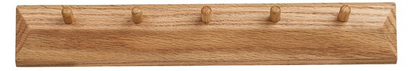 Nástěnný věšák z dubového dřeva v přírodní barvě 50 cm Barco – House Nordic
