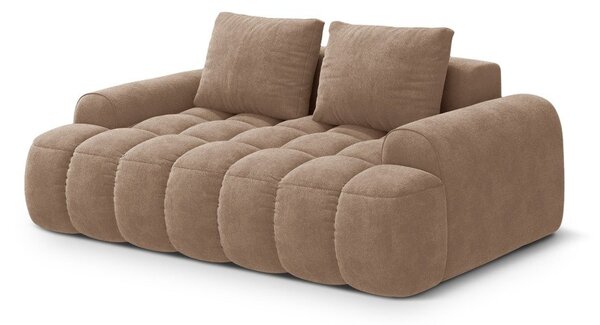 Světle hnědá sametová pohovka 175 cm Linz – Cosmopolitan Design