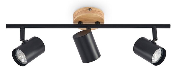 Stropní Lampa Lindby, Xiomara, stmívatelné, Černá, Obývací pokoj, Kov, Moderní