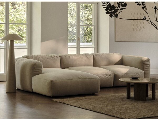 Černá modulární pohovka 320 cm Martina – Micadoni Home