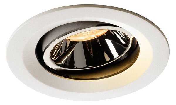 LA 1003570 NUMINOS® MOVE DL M vnitřní LED zápustné stropní svítidlo bílá/chrom 2700 K 40° otočné a výkyvné - BIG WHITE (SLV)