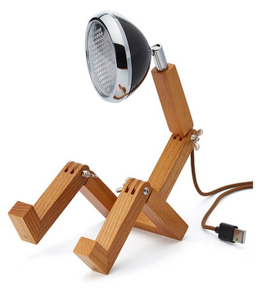Stolní lampa MR. WATTSON, Černá, Obývací pokoj, Kov, Vintage