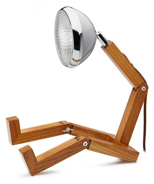 Stolní lampa MR. WATTSON, Šedá, Obývací pokoj, Kov