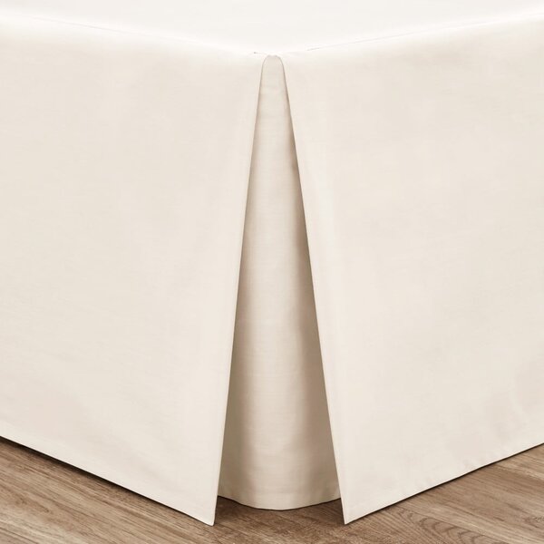 Krémový perkálový potah na rám postele 90x190 cm Easy Iron Percale – Catherine Lansfield