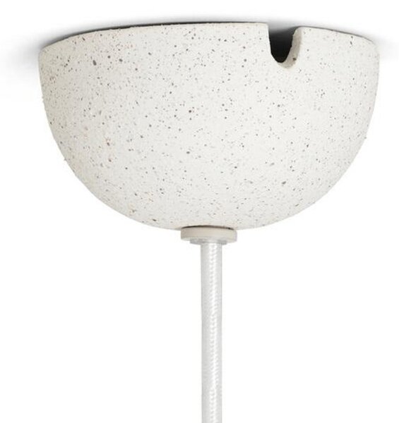 Závěsná svítidlo ferm LIVING, Speckle, stmívatelné, Bílá, Obývací pokoj, Keramika, Design