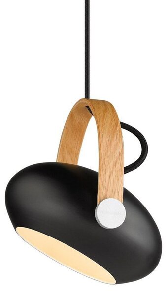 Závěsná svítidlo Halo Design, Černá, Jídelna, Sklo