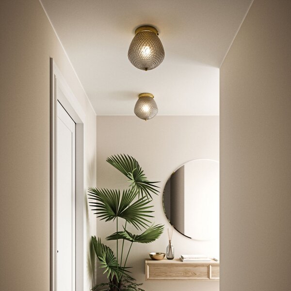 Stropní Lampa Nordlux, Orbiform, stmívatelné, Zlatá / mosazná, Obývací pokoj, Sklo, Moderní