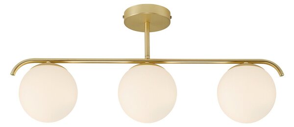 Stropní Lampa Nordlux, Grant, stmívatelné, Zlatá / mosazná, Obývací pokoj, Kov
