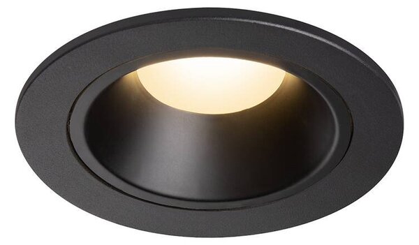 LA 1003799 NUMINOS® DL S vnitřní LED zápustné stropní svítidlo černá/černá 3000 K 55° včetně listových pružin - BIG WHITE (SLV)