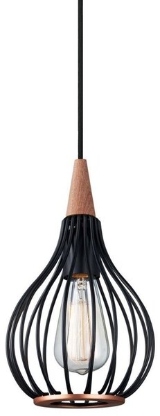Závěsná svítidlo Halo Design, Černá, Obývací pokoj, Kov