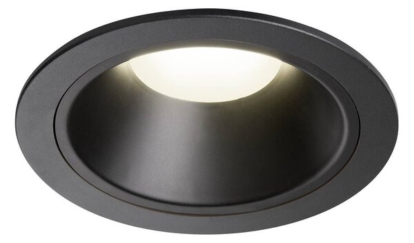 LA 1009960 NUMINOS® XL Stropní vestavné svítidlo, 4000 K, 55°, IP20, kulaté, černé - BIG WHITE (SLV)