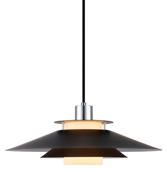 Závěsná svítidlo Halo Design, Černá, Jídelna, Kov