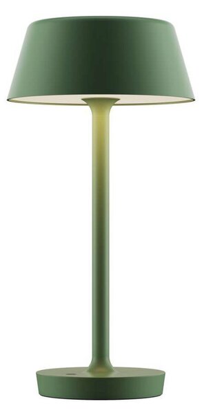 Stolní lampa ANTIDARK, stmívatelné, Zelená, Obývací pokoj, Hliník