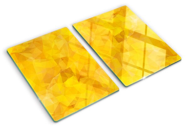 Skleněná krájecí deska Žlutá geometrická mozaika ddk-nr-wm-00006111