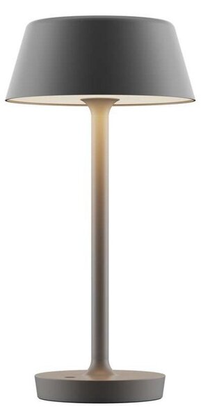 Stolní lampa ANTIDARK, stmívatelné, Šedá, Obývací pokoj, Hliník