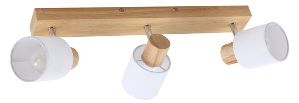 Stropní Lampa Lindby, Wanessa, stmívatelné, Dřevo, Obývací pokoj, Dřevo, Moderní
