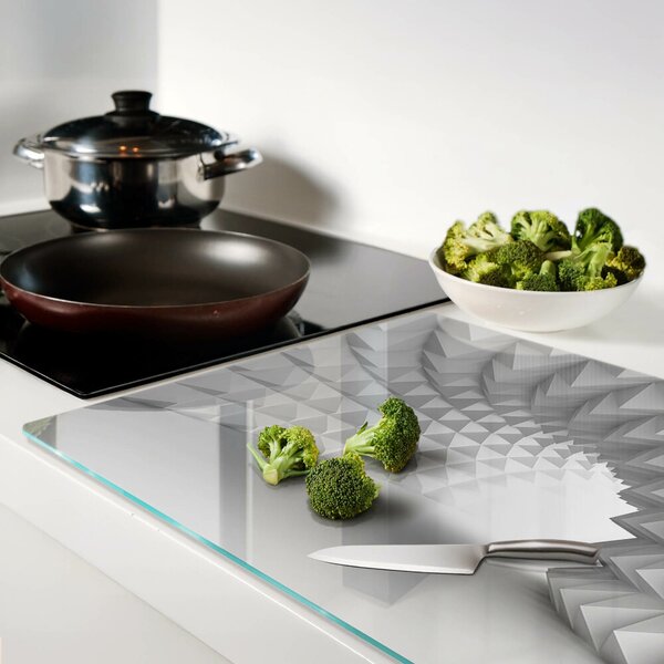 Skleněná deska do kuchyně 3D geometrický vzor ddk-nr-wm-00006114