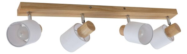 Stropní Lampa Lindby, Wanessa, stmívatelné, Dřevo, Obývací pokoj, Dřevo, Moderní