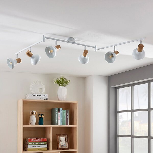 Stropní Lampa Lindby, Fridolin, stmívatelné, Bílá, Kuchyně, Kov, Moderní
