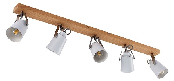 Stropní Lampa Lindby, Blana, stmívatelné, Dřevo, Obývací pokoj, Dřevo, Skandinávský