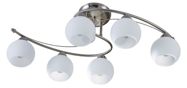 Stropní Lampa Lindby, Svean, stmívatelné, Metalická, Obývací pokoj, Sklo, Moderní