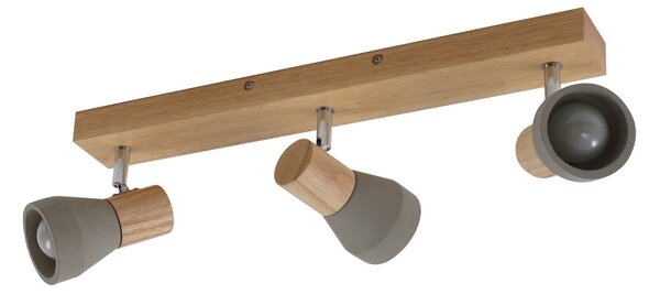 Stropní Lampa Lindby, Filiz, stmívatelné, Šedá, Ložnice, Beton, Skandinávský