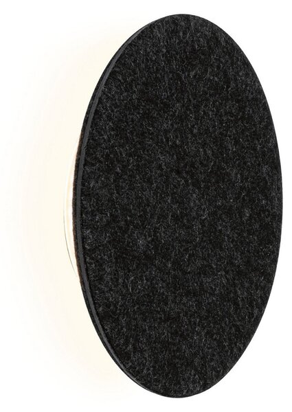 Nástěnná Svítidla Paulmann, Tulga, stmívatelné, Černá, Obývací pokoj, Tkanina / Textil, Moderní