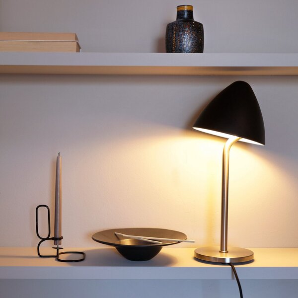 Stolní lampa Dyberg Larsen, Oulu, Metalická, Obývací pokoj, Kov, Design