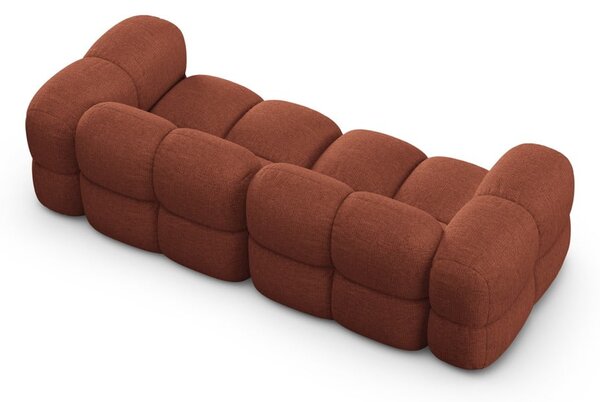 Pohovka v cihlové barvě 250 cm Loretto – Cosmopolitan Design