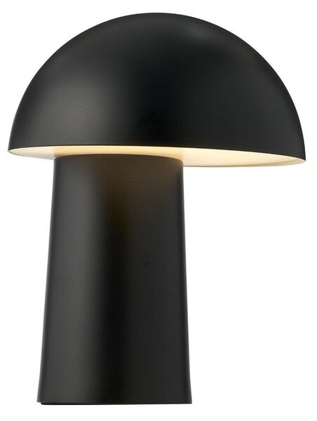 Stolní lampa DFTP by Nordlux, Faye Portable, stmívatelné, Černá, Obývací pokoj, Kov, Skandinávský