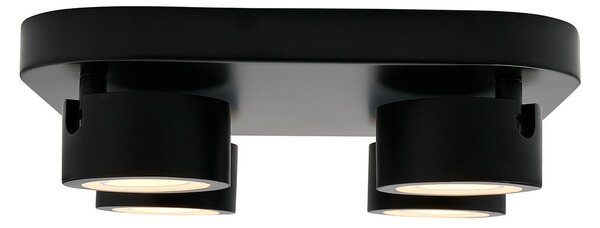 Stropní Lampa Nordlux, Clyde, stmívatelné, Černá, Chodba, Kov