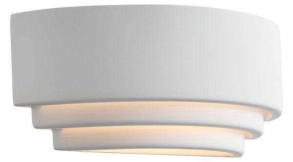 Nástěnná Svítidla Nordlux, Lancio Oblong, stmívatelné, Bílá, Chodba, Sádra / Hlína