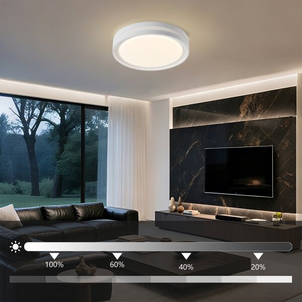 Brilagi - LED Stmív. strop. sv. KREON LED/54W/230V 3000-6000K bílá pr. 38 cm+DO