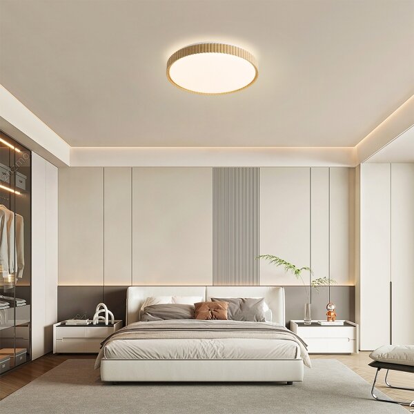 Brilagi-LED Stm. strop. sv. CORVO LED/72W/230V 3000-6000K dek. dřeva pr.50 cm+DO