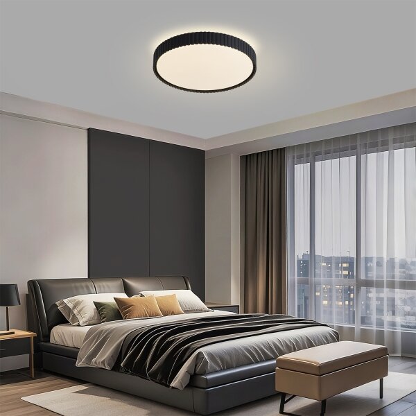 Brilagi - LED Stmív. strop. sv. CORVO LED/54W/230V 3000-6000K černá pr. 40 cm+DO