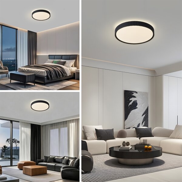 Brilagi - LED Stmív. strop. sv. ORINO LED/54W/230V 3000-6000K černá pr. 43 cm+DO