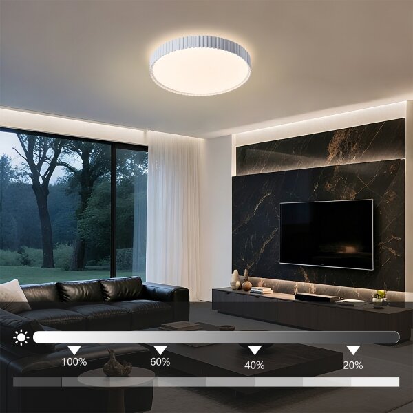 Brilagi - LED Stmív. strop. sv. CORVO LED/54W/230V 3000-6000K bílá pr. 40 cm +DO
