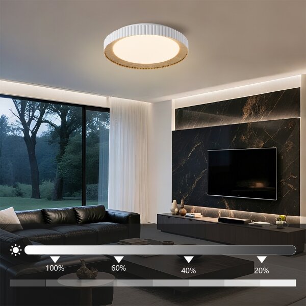 Brilagi - LED Stmív. strop. sv. NEXO LED/48W/230V 3000-6000K bílá pr. 43 cm +DO