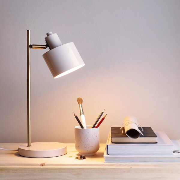 Stolní lampa Dyberg Larsen, Ocean, Béžová, Obývací pokoj, Kov, Design
