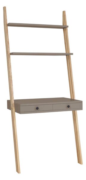 Konzolový stojan s pracovní deskou Hilding, 49x79x183 cm, bobrově hnědá/přírodní