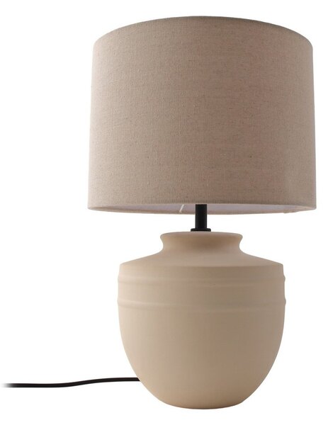 Stolní lampa Lindby, Thalassia, Béžová, Jídelna, Keramika, Moderní