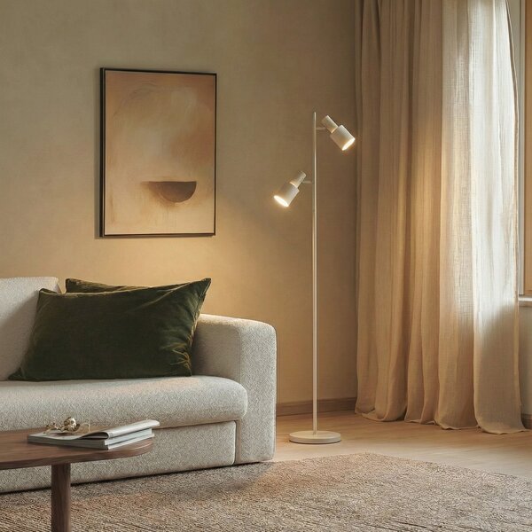 Stojací Lampa Lindby, Ovelia, Pracovna, Kov, Moderní