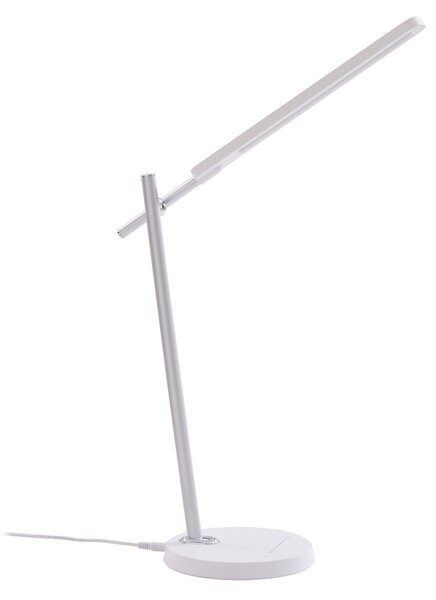 Stolní lampa Lindby, Valtorin, stmívatelné, Bílá, Pracovna, Plast, Moderní