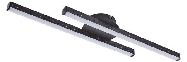 Stropní Lampa Lindby, Aurendor, Černá, Obývací pokoj, Hliník, Moderní