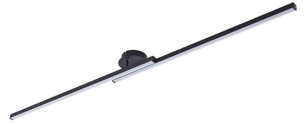 Stropní Lampa Lindby, Aurendor, Černá, Obývací pokoj, Hliník, Moderní