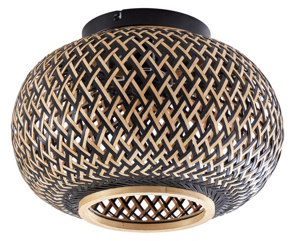 Stropní Lampa Lindby, Nerys, stmívatelné, Dřevo, Obývací pokoj, Dřevo
