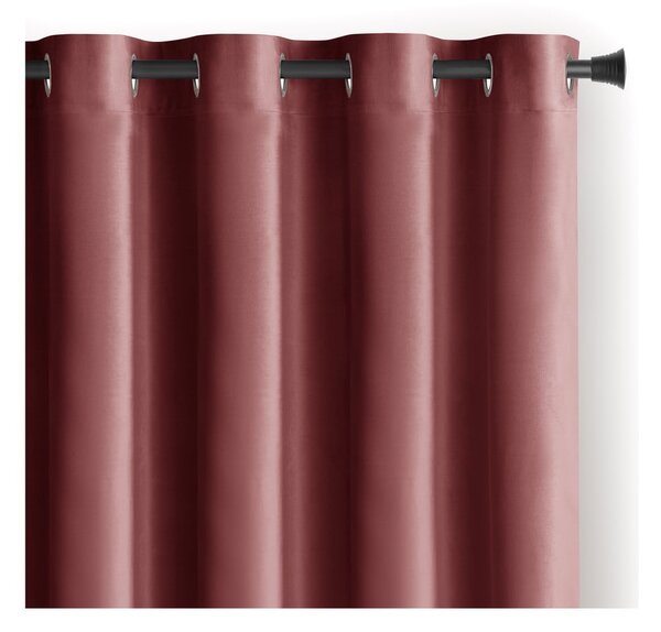 Růžový sametový dimout závěs 140x245 cm Eyelets – Restilo