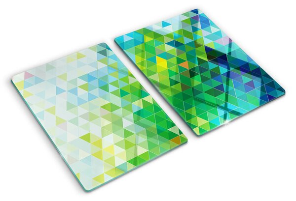 Skleněná krájecí deska Geometrie barevných trojúhelníků ddk-nr-wm-00006133