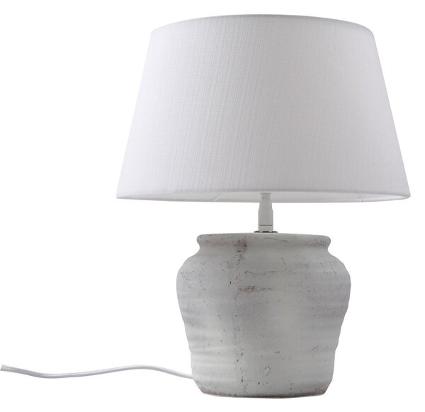 Stolní lampa Lindby, Aelith, Bílá, Obývací pokoj, Keramika, Venkovský / rustikální